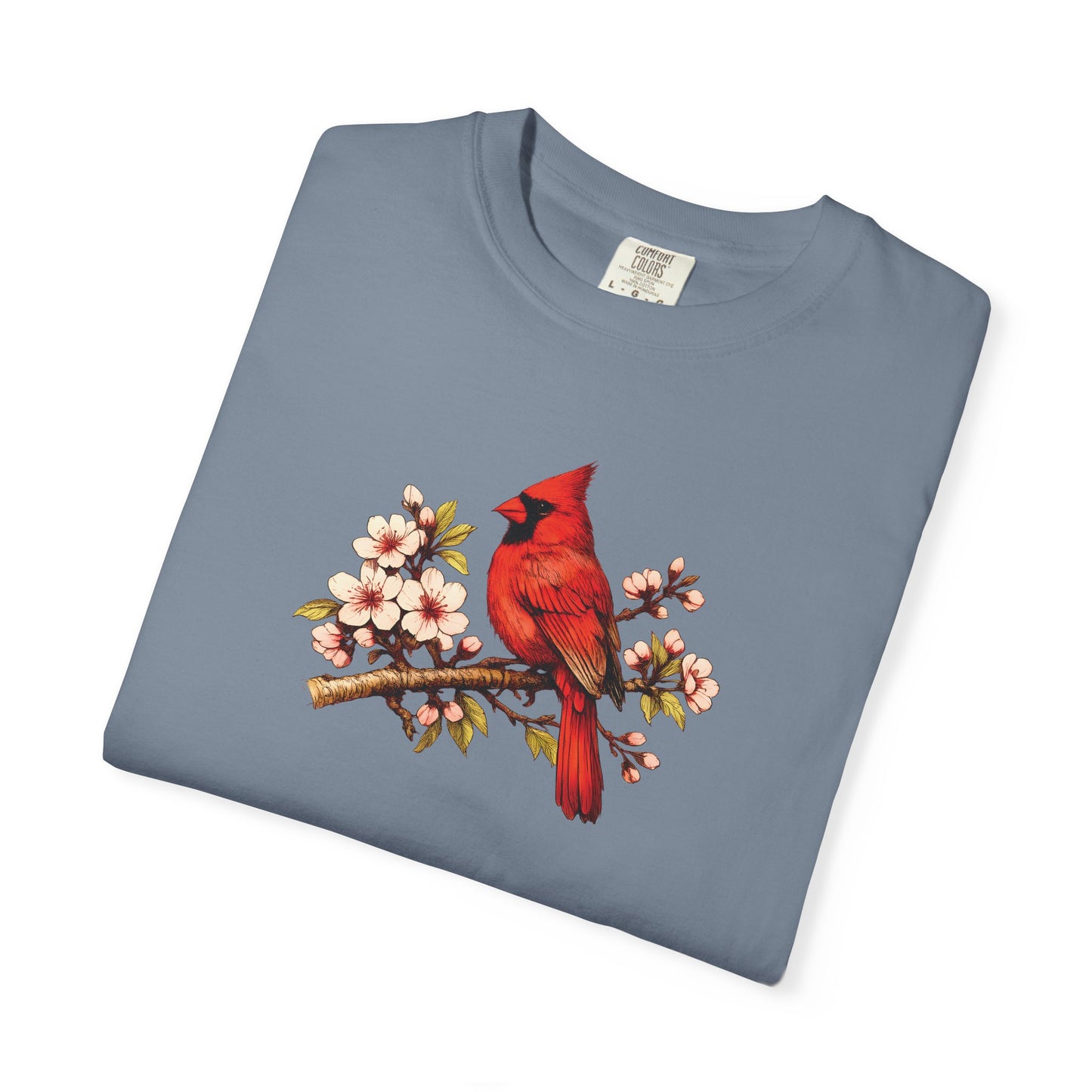 Cardinal Botanical Tee | Vintage Bird Art Shirt | Bird Watcher Gift
