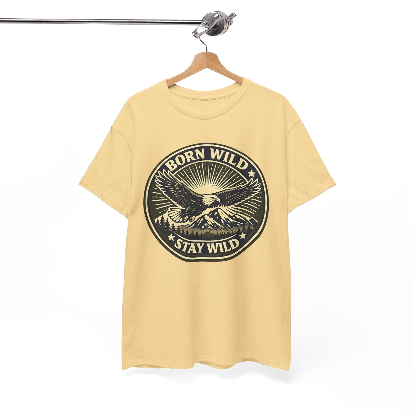 Eagle Ranger Patch Graphic Tee | Mid-Century Outdoor Shirt | Born Wild Stay Wild Unisex