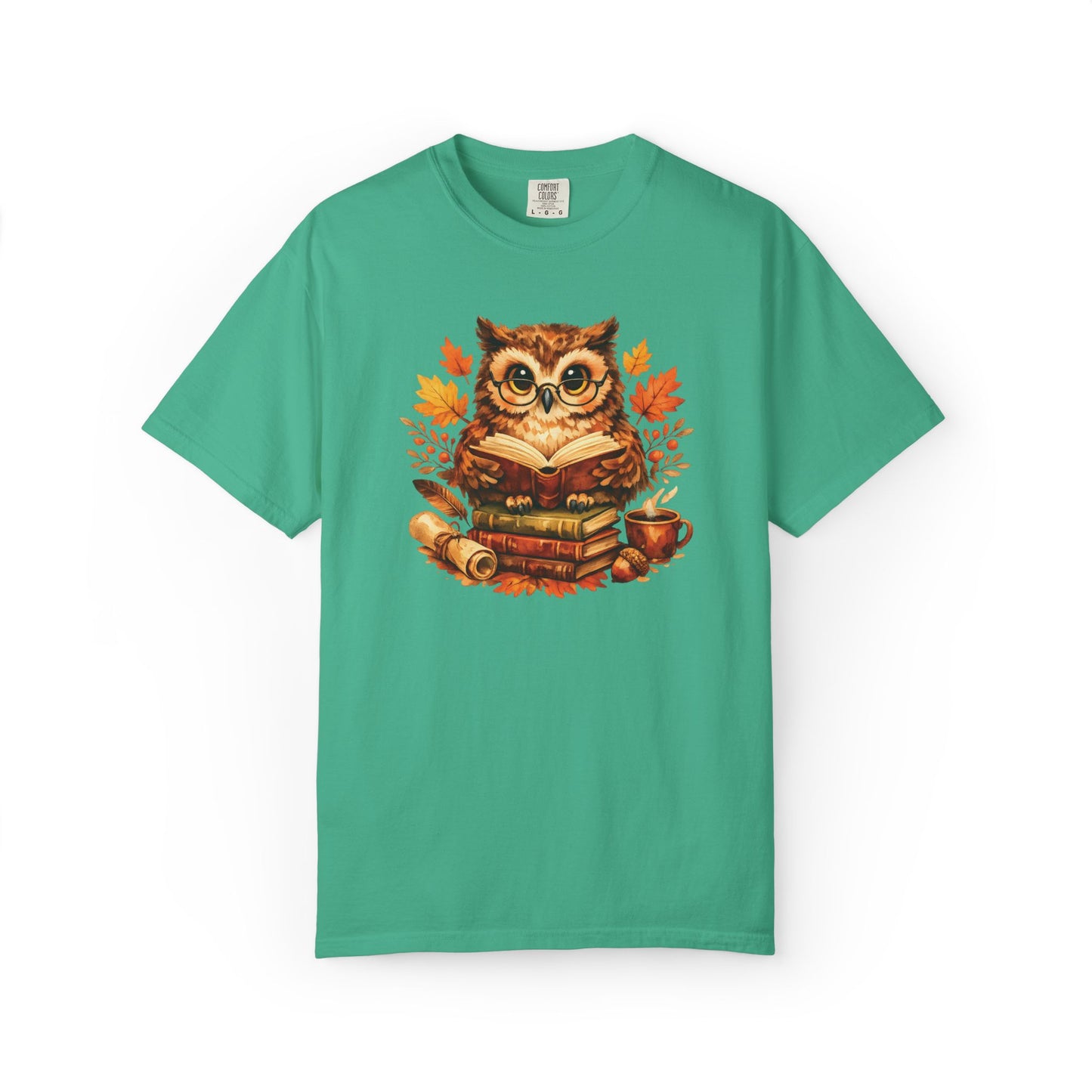 Wise Owl Watercolor Humor Tee | Book Lover Nature Shirt | Whimsical Wildlife Gift
