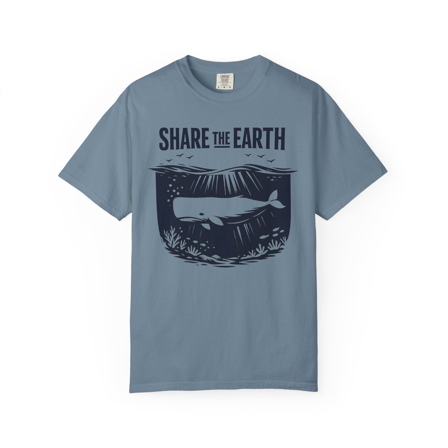 Whale Conservation Tee | Share the Earth Graphic Shirt | Ocean Wildlife Gift | Unisex
