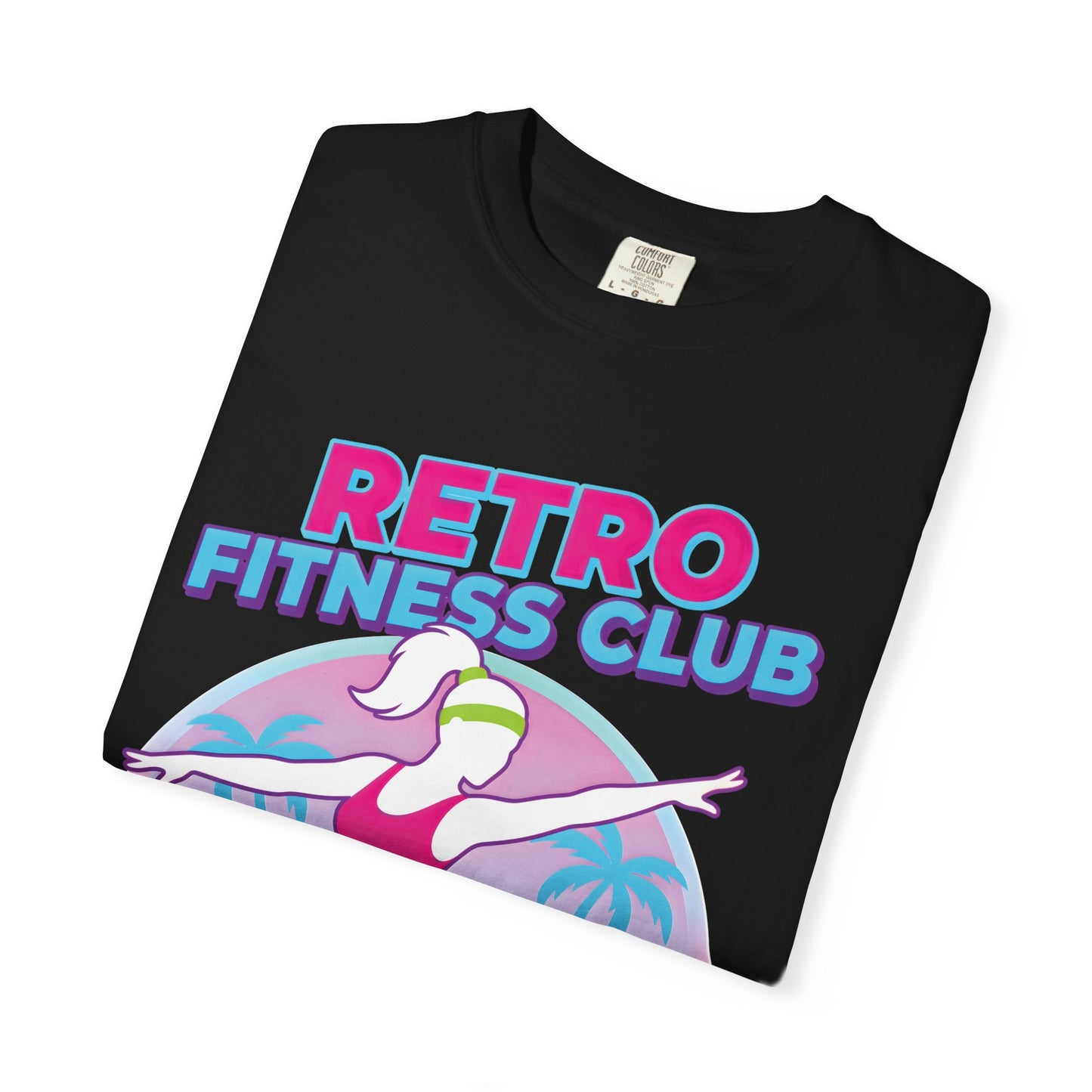 Retro Fitness Club 80s Aerobics Graphic Tee | Vintage Gym Shirt Women
