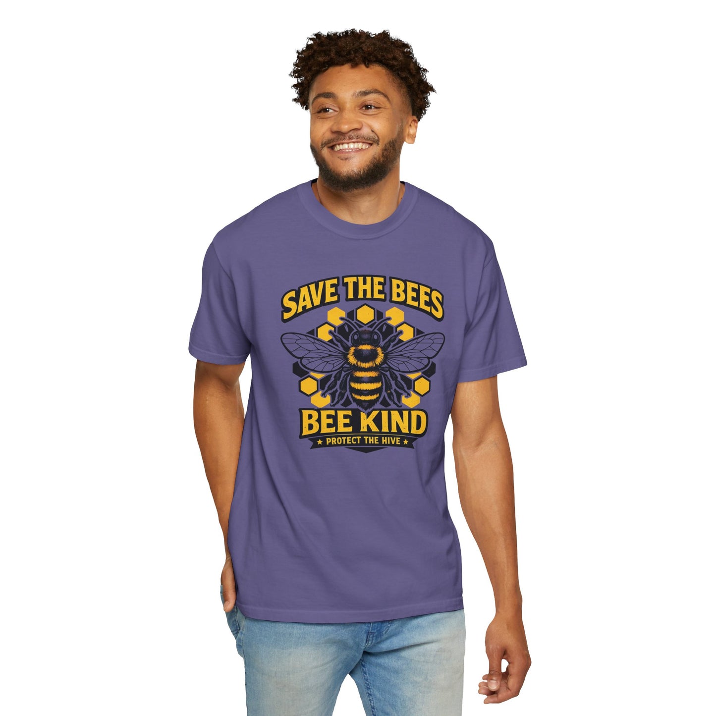 Save the Bees Graphic Tee | Bee Kind Conservation Shirt | Earth Day Gift | Nature Tee