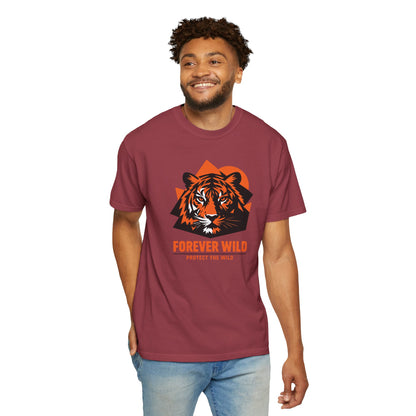 Tiger Forever Wild Conservation Tee | Protect the Wild Shirt | Endangered Animal Gift