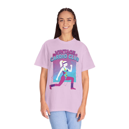 Vintage Cardio Club Retro 80s Lunge Graphic Tee | Workout Shirt Women