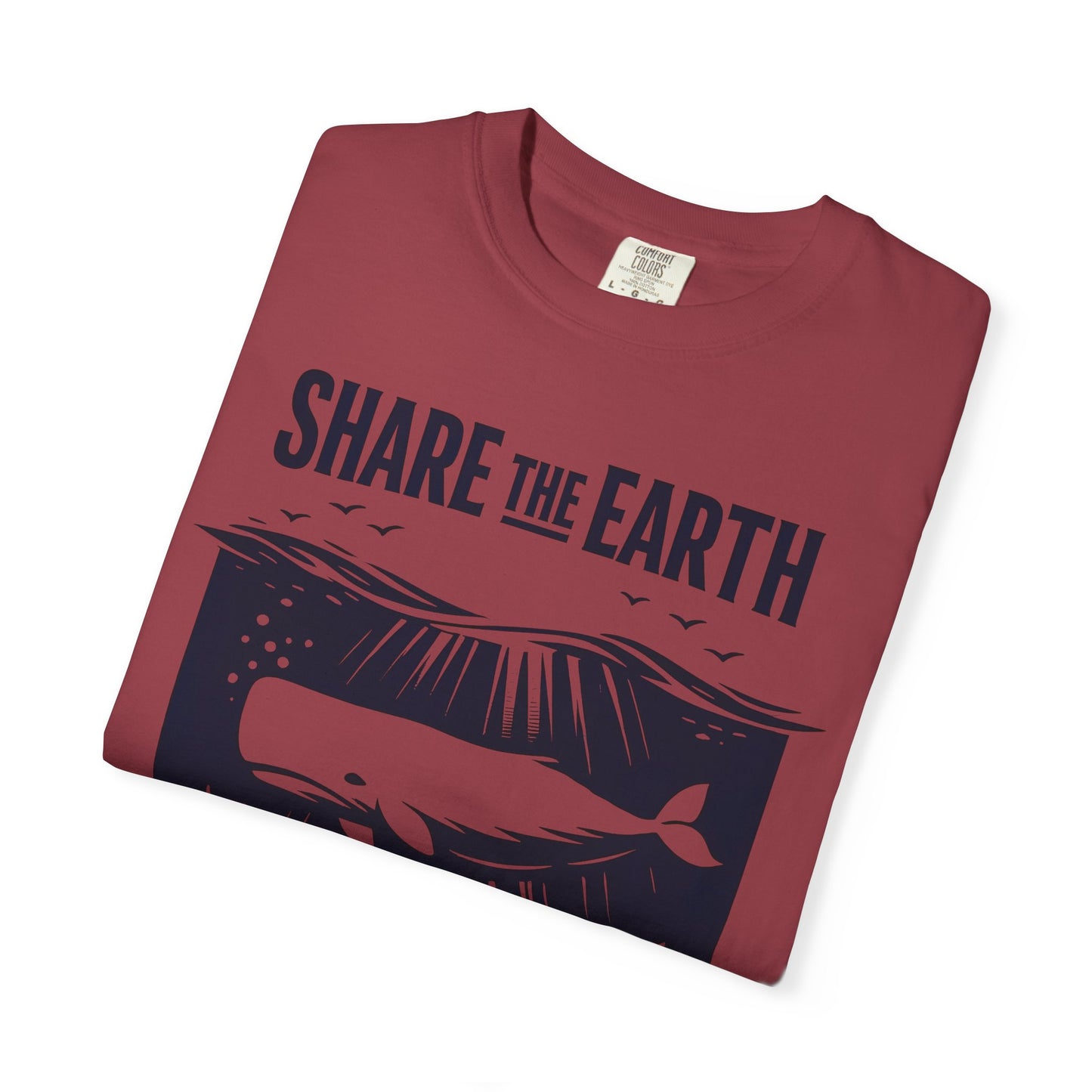 Whale Conservation Tee | Share the Earth Graphic Shirt | Ocean Wildlife Gift | Unisex