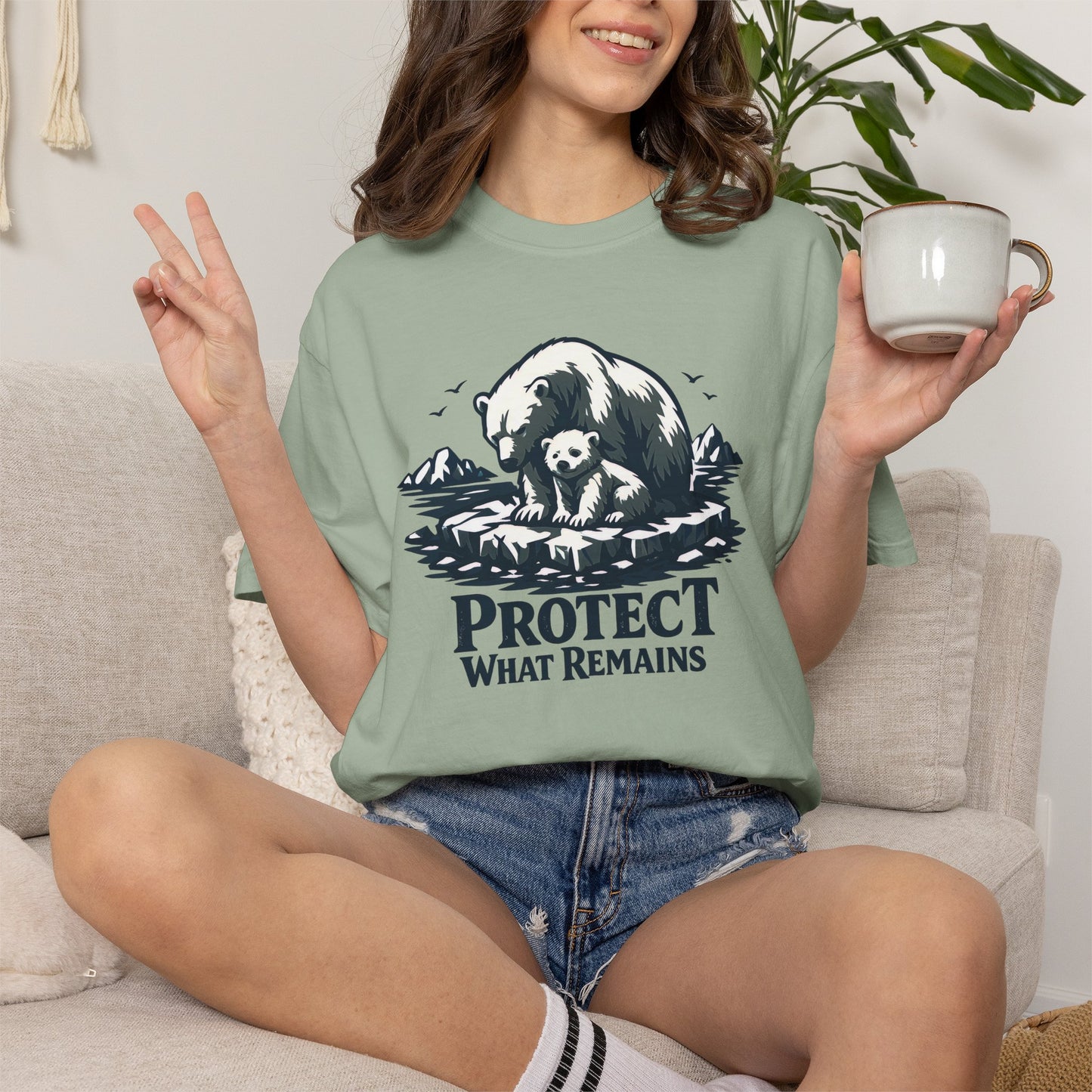 Polar Bear Conservation Tee | Protect What Remains | Climate Awareness Shirt | Unisex