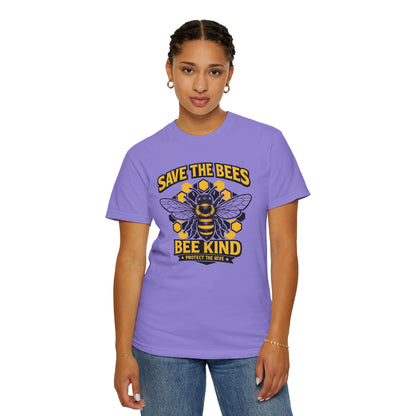 Save the Bees Graphic Tee | Bee Kind Conservation Shirt | Earth Day Gift | Nature Tee