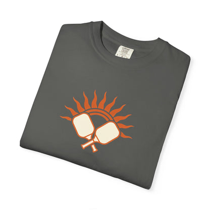 Pickleball Sun Badge Tee Pickler Vintage Minimalist Unisex Shirt