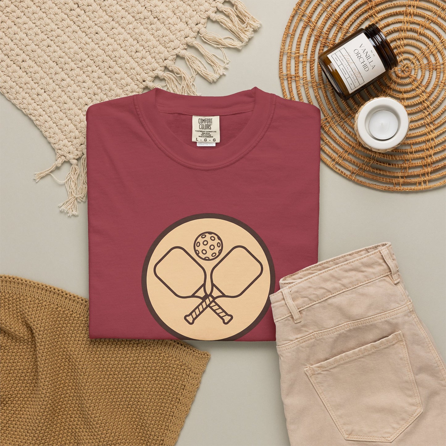 Vintage Pickleball Badge Tee Pickler Crest Minimalist Unisex Shirt