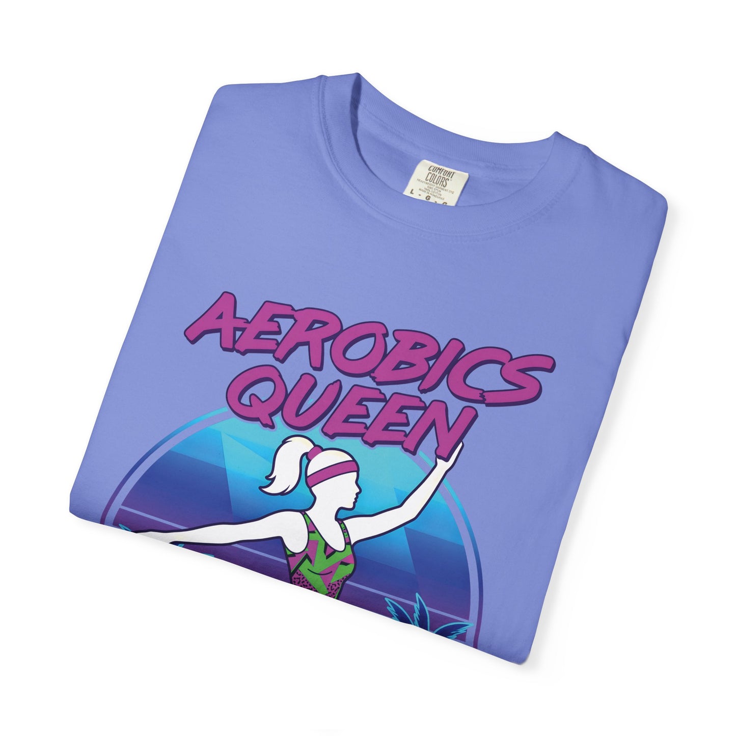 Aerobics Queen Retro 80s Dance Graphic Tee | Vintage Workout Shirt Women