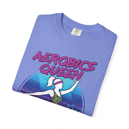 Aerobics Queen Retro 80s Dance Graphic Tee | Vintage Workout Shirt Women