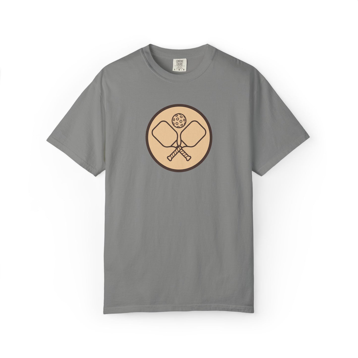 Vintage Pickleball Badge Tee Pickler Crest Minimalist Unisex Shirt