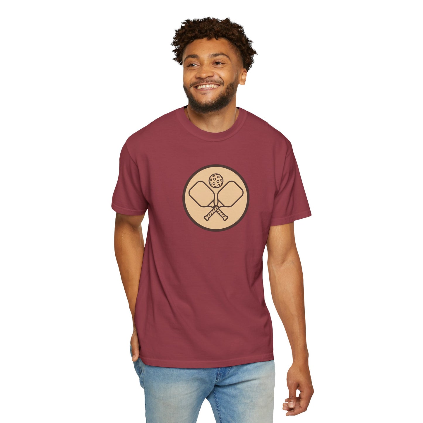 Vintage Pickleball Badge Tee Pickler Crest Minimalist Unisex Shirt
