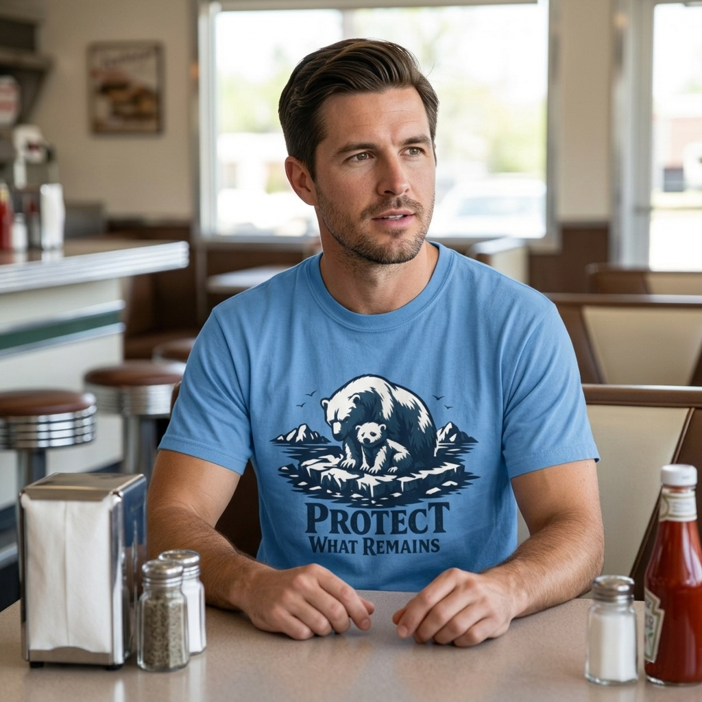 Polar Bear Conservation Tee | Protect What Remains | Climate Awareness Shirt | Unisex