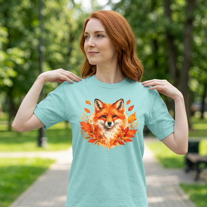Watercolor Fox Graphic Tee | Autumn Wildlife Art Shirt | Nature Lover Gift | Unisex