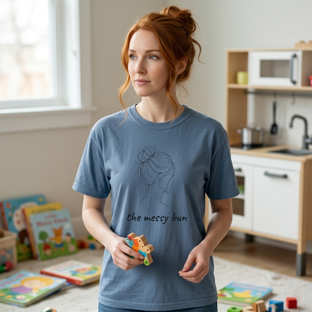 Messy Bun Mom Shirt | Funny Mom Tee | Mother's Day Gift | Mom Life T-Shirt
