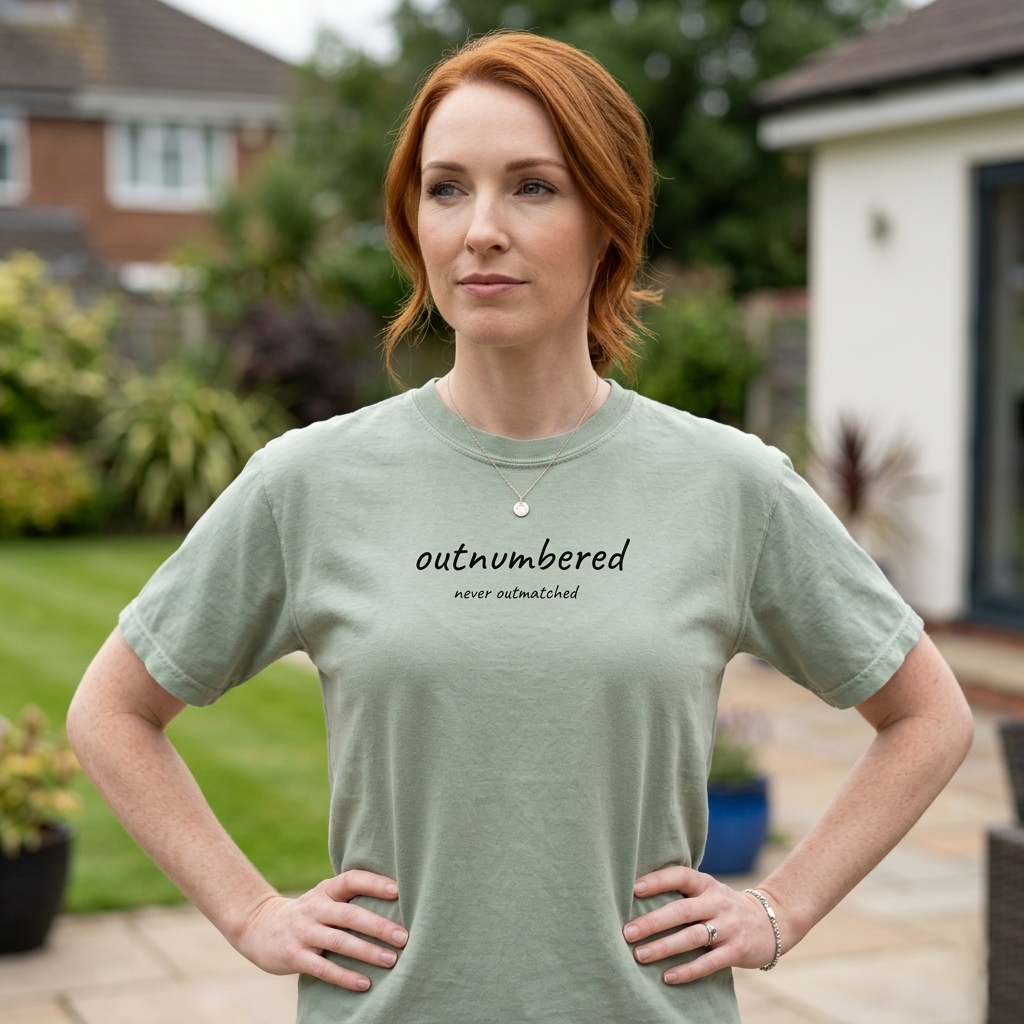 Outnumbered Mom Shirt | Funny Mom Tee | Mother's Day Gift | Mom of Boys T-Shirt