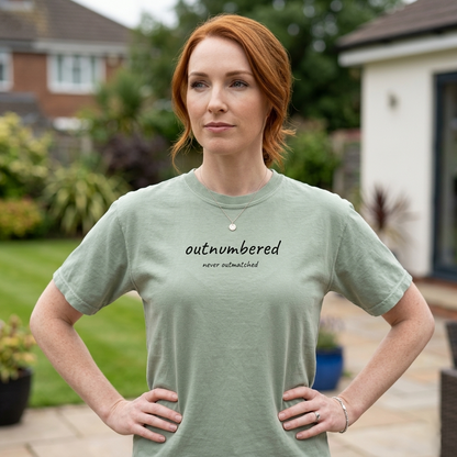 Outnumbered Mom Shirt | Funny Mom Tee | Mother's Day Gift | Mom of Boys T-Shirt