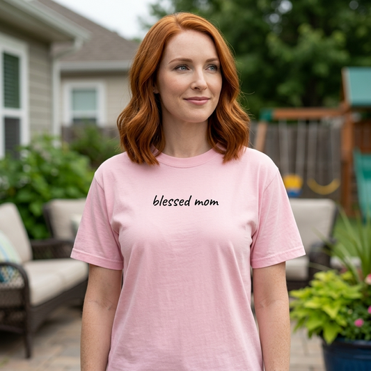 Blessed Mom Shirt | Christian Mom Tee | Mother's Day Gift | Faith Mom T-Shirt