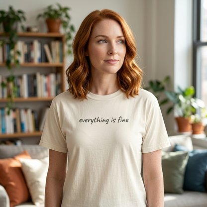Everything is fine tee | being a mother is a blessing | mother's day gift tee