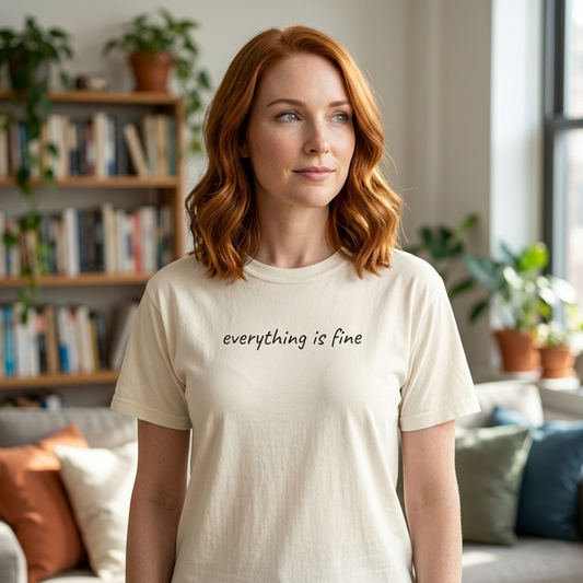 Everything is fine tee | being a mother is a blessing | mother's day gift tee