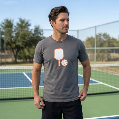 Pickleball Paddle And Ball Icon Tee Minimalist Pickler Unisex T-Shirt