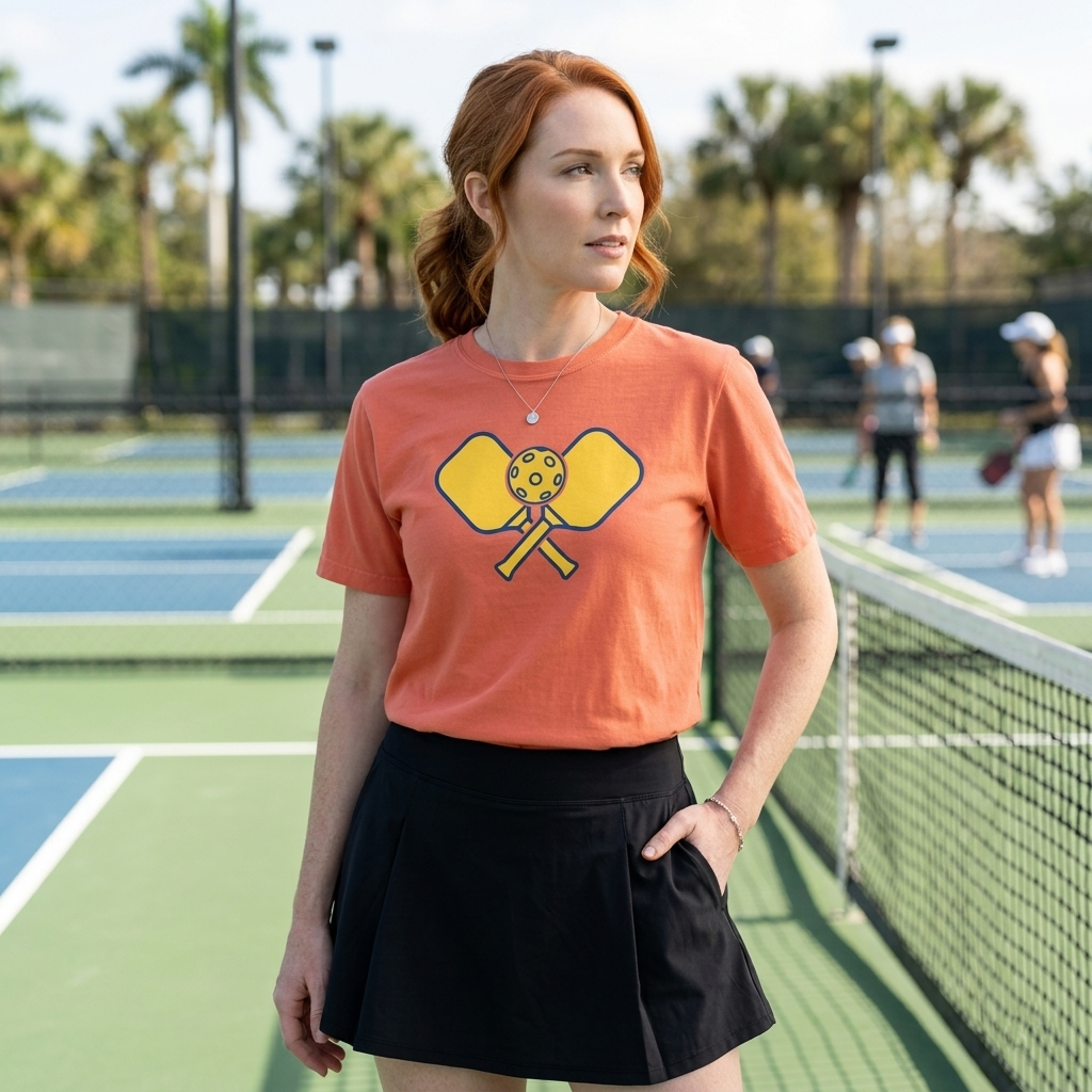 Pickleball Crossed Paddles Tee Pickler Minimalist Graphic Unisex Shirt