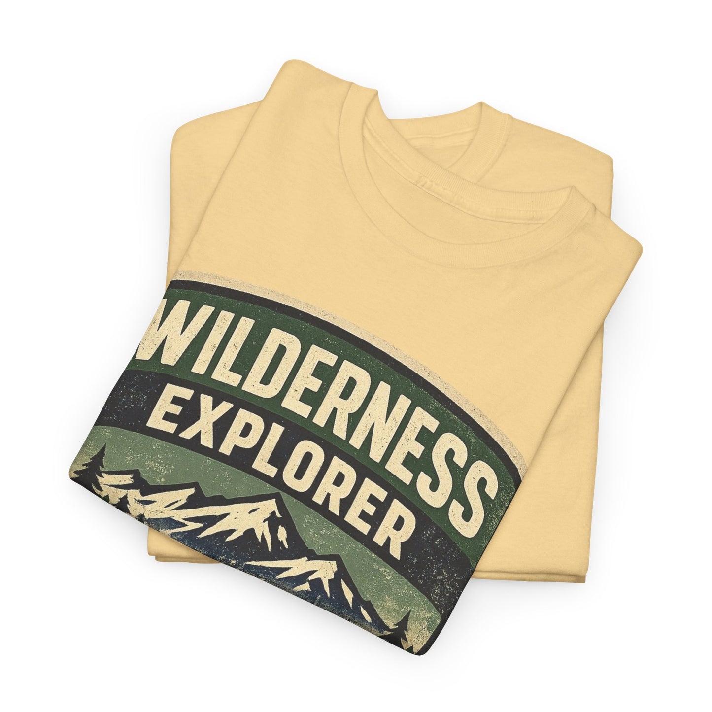Wilderness Explorer Shield badge Tee | Retro Outdoor Adventure design | Hiking