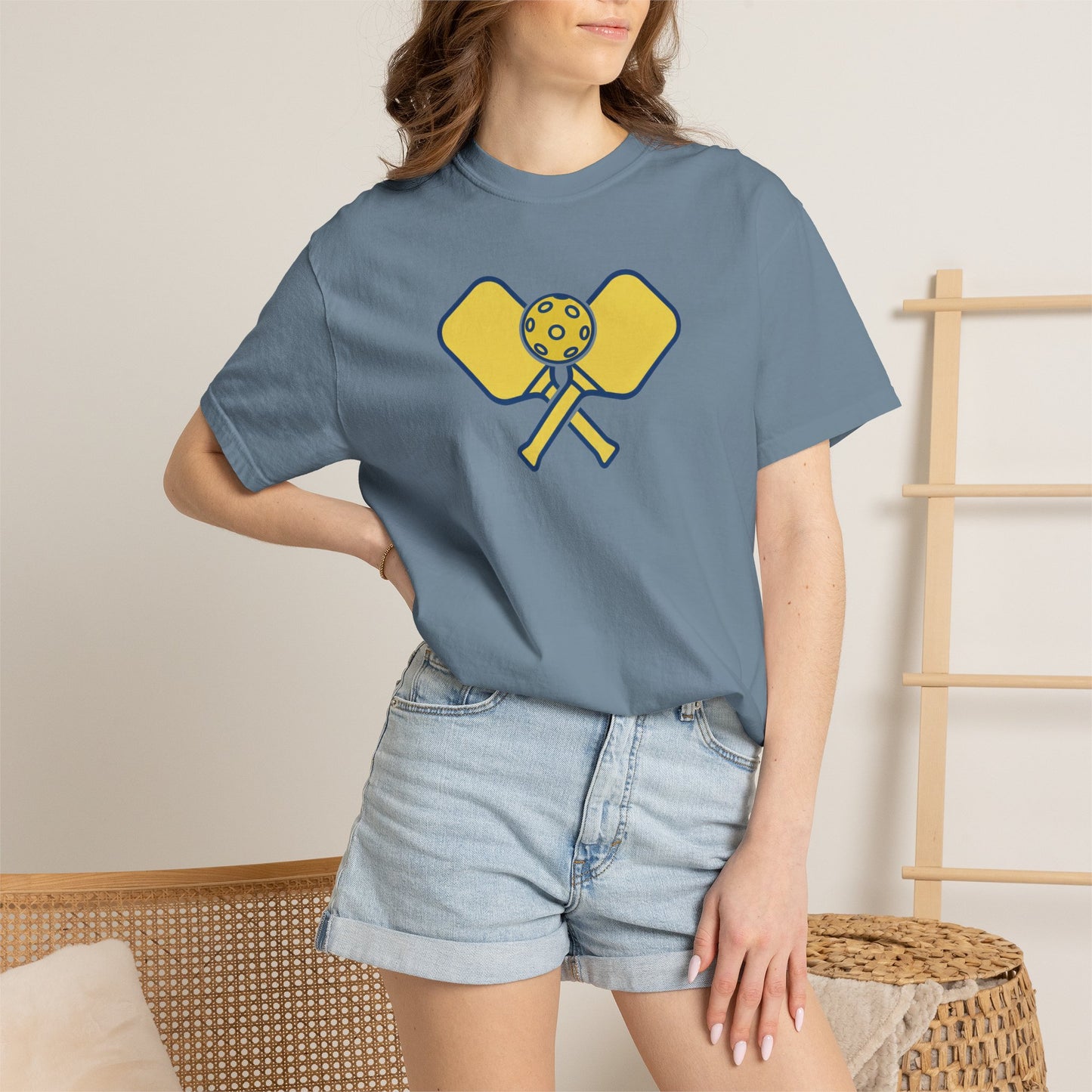 Pickleball Crossed Paddles Tee Pickler Minimalist Graphic Unisex Shirt