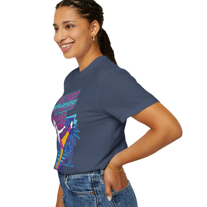 Retro Fitness Club High Kick 80s Tee | Vintage Aerobics Shirt Women