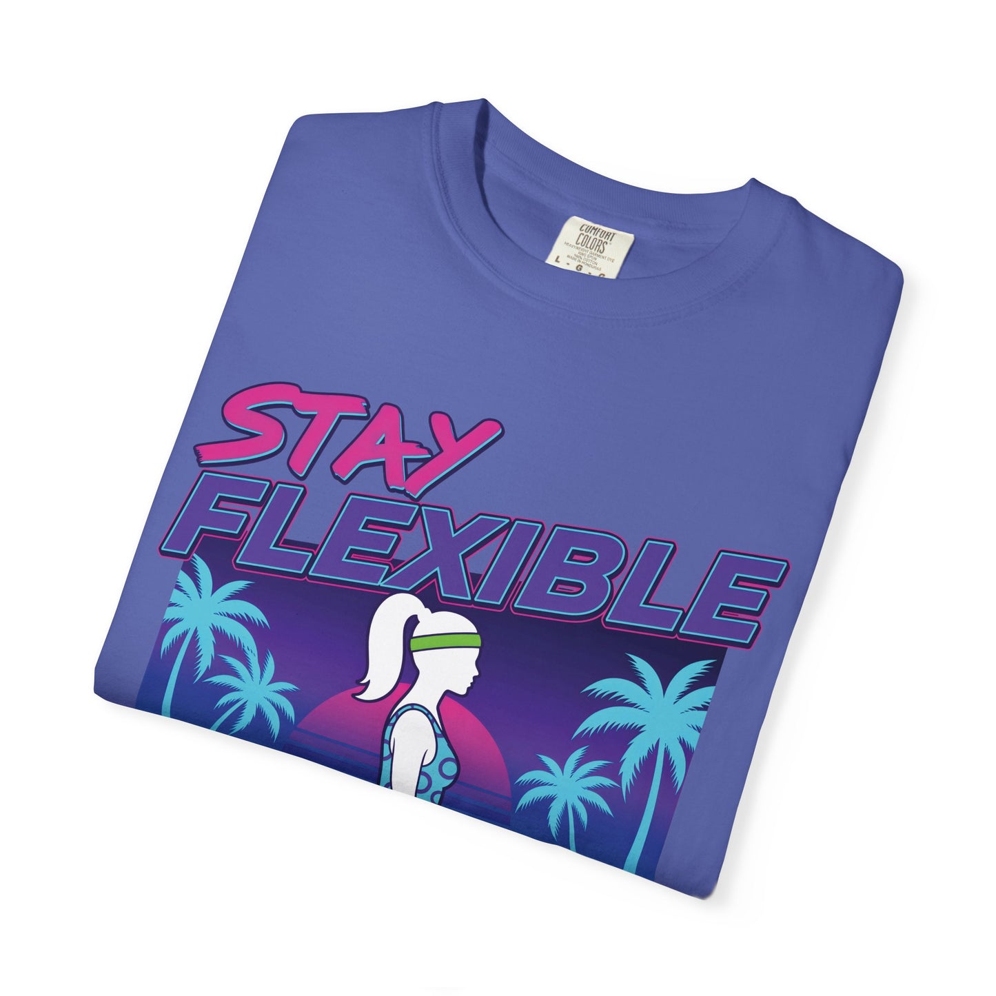 Stay Flexible Retro 80s Splits Aerobics Tee | Vintage Gym Shirt Women