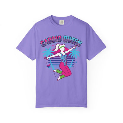 Cardio Queen Retro 80s Aerobics Graphic Tee | Vintage Workout Shirt Women
