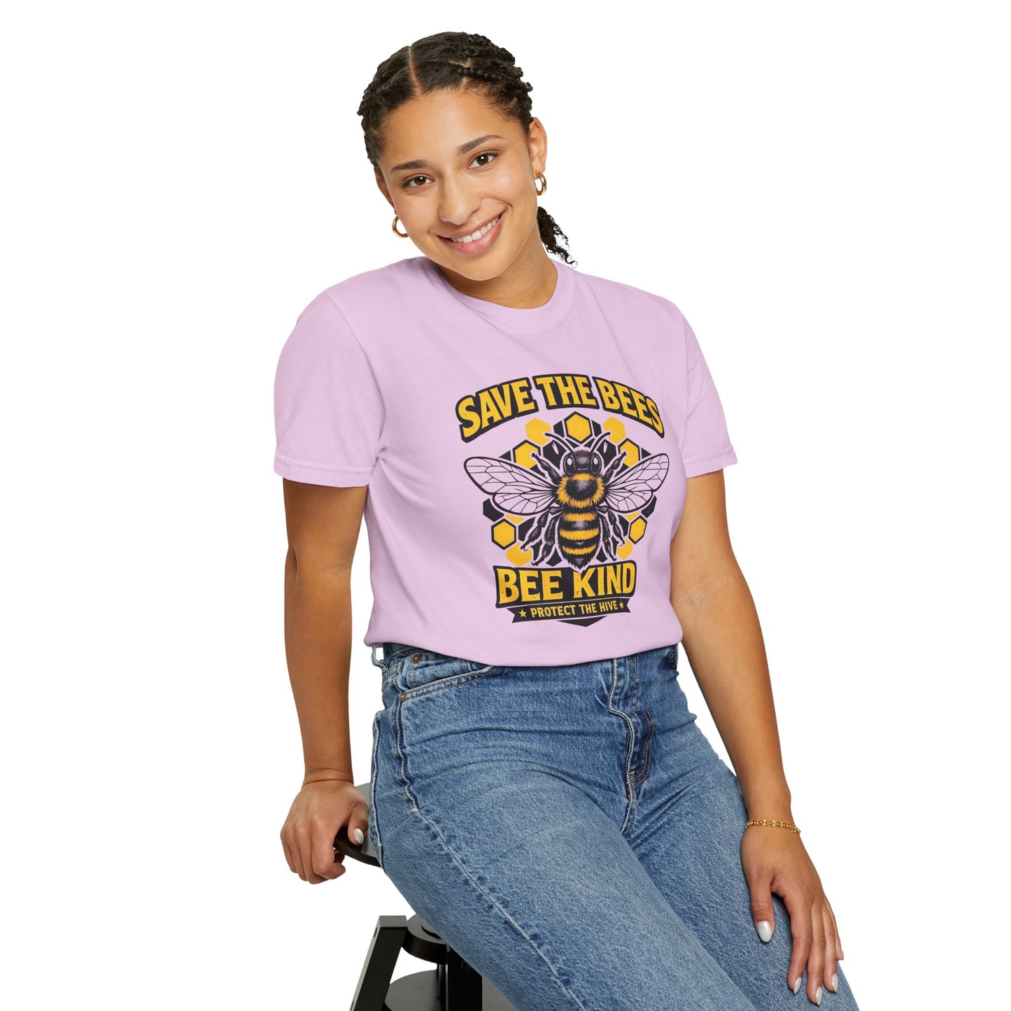 Save the Bees Graphic Tee | Bee Kind Conservation Shirt | Earth Day Gift | Nature Tee