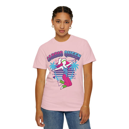 Cardio Queen Retro 80s Aerobics Graphic Tee | Vintage Workout Shirt Women