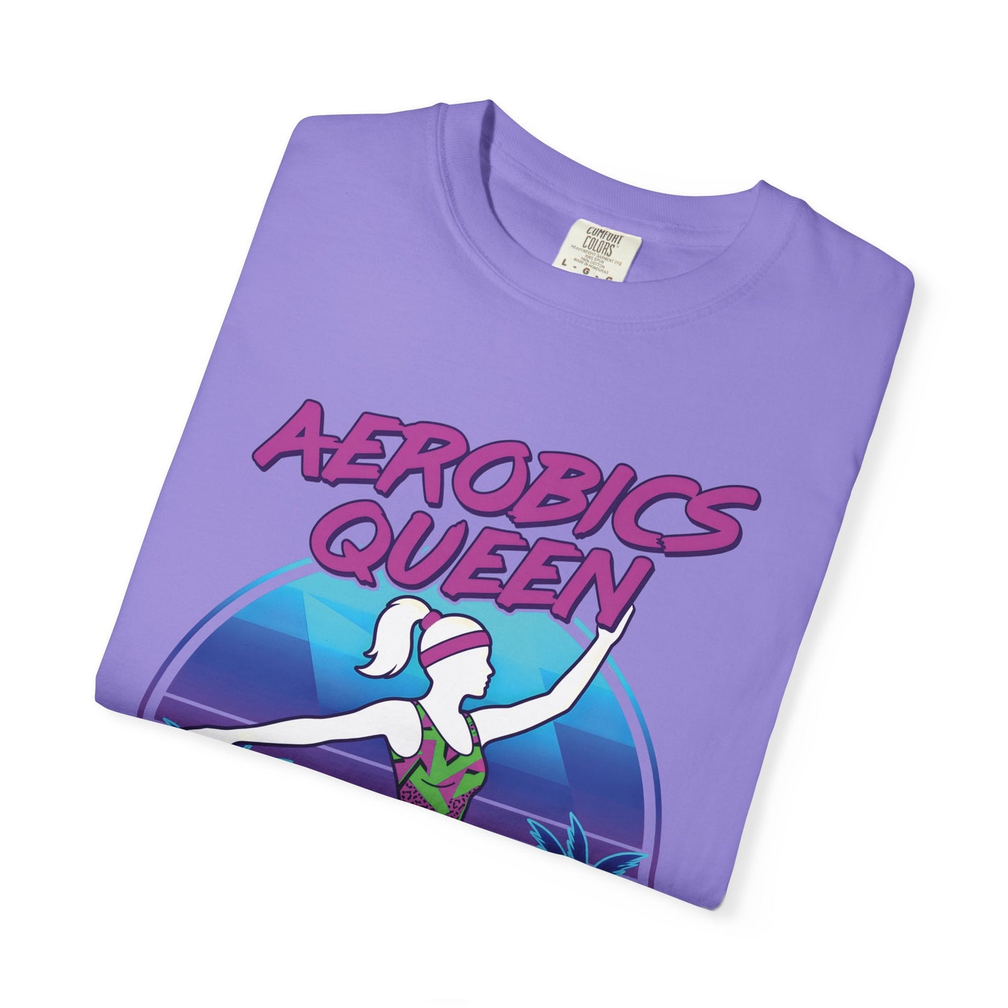 Aerobics Queen Retro 80s Dance Graphic Tee | Vintage Workout Shirt Women