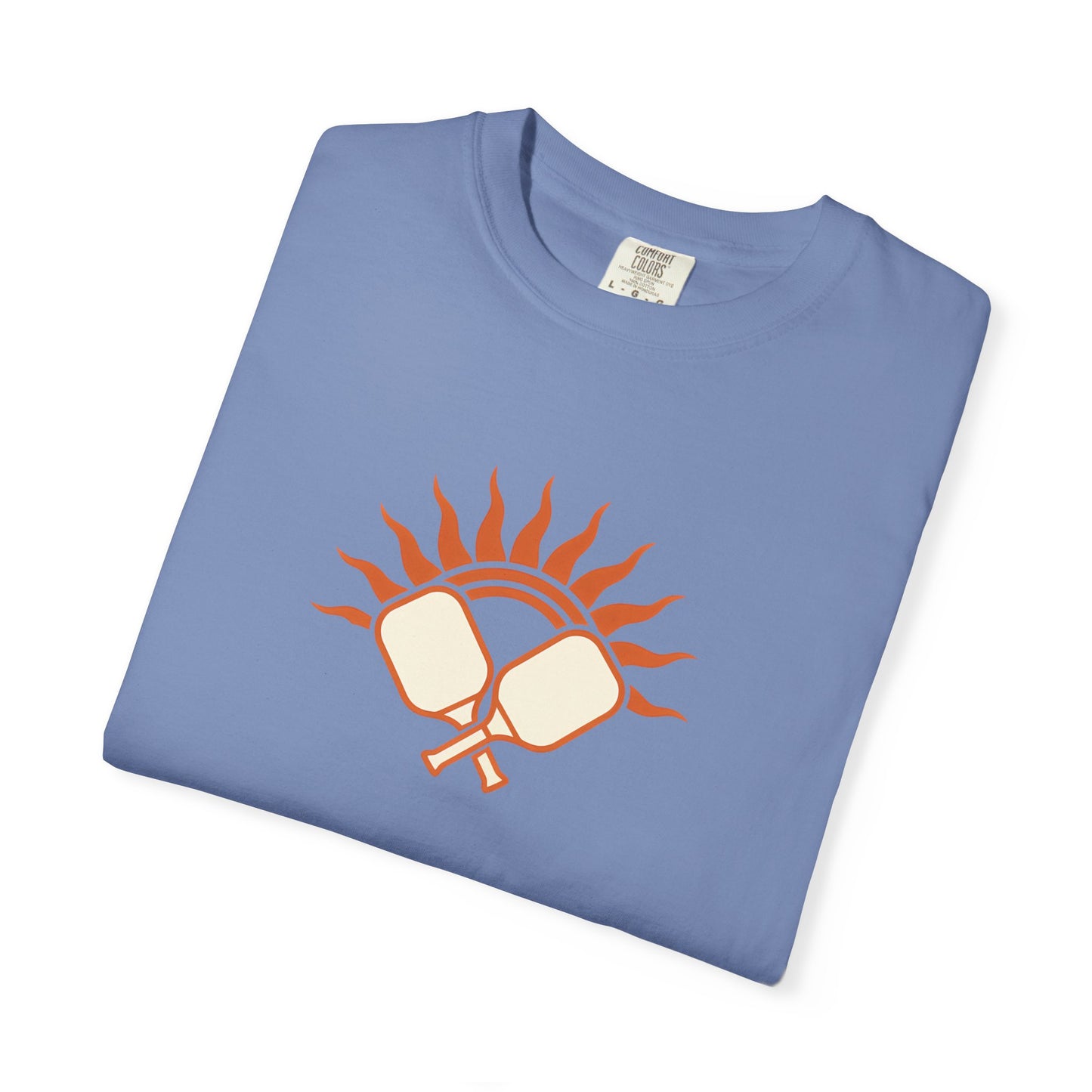 Pickleball Sun Badge Tee Pickler Vintage Minimalist Unisex Shirt