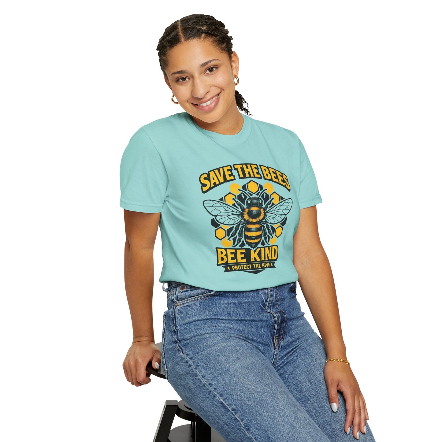 Save the Bees Graphic Tee | Bee Kind Conservation Shirt | Earth Day Gift | Nature Tee