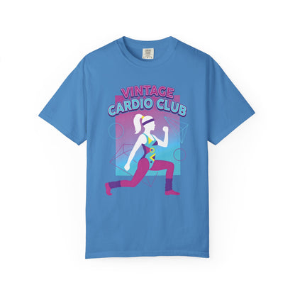 Vintage Cardio Club Retro 80s Lunge Graphic Tee | Workout Shirt Women