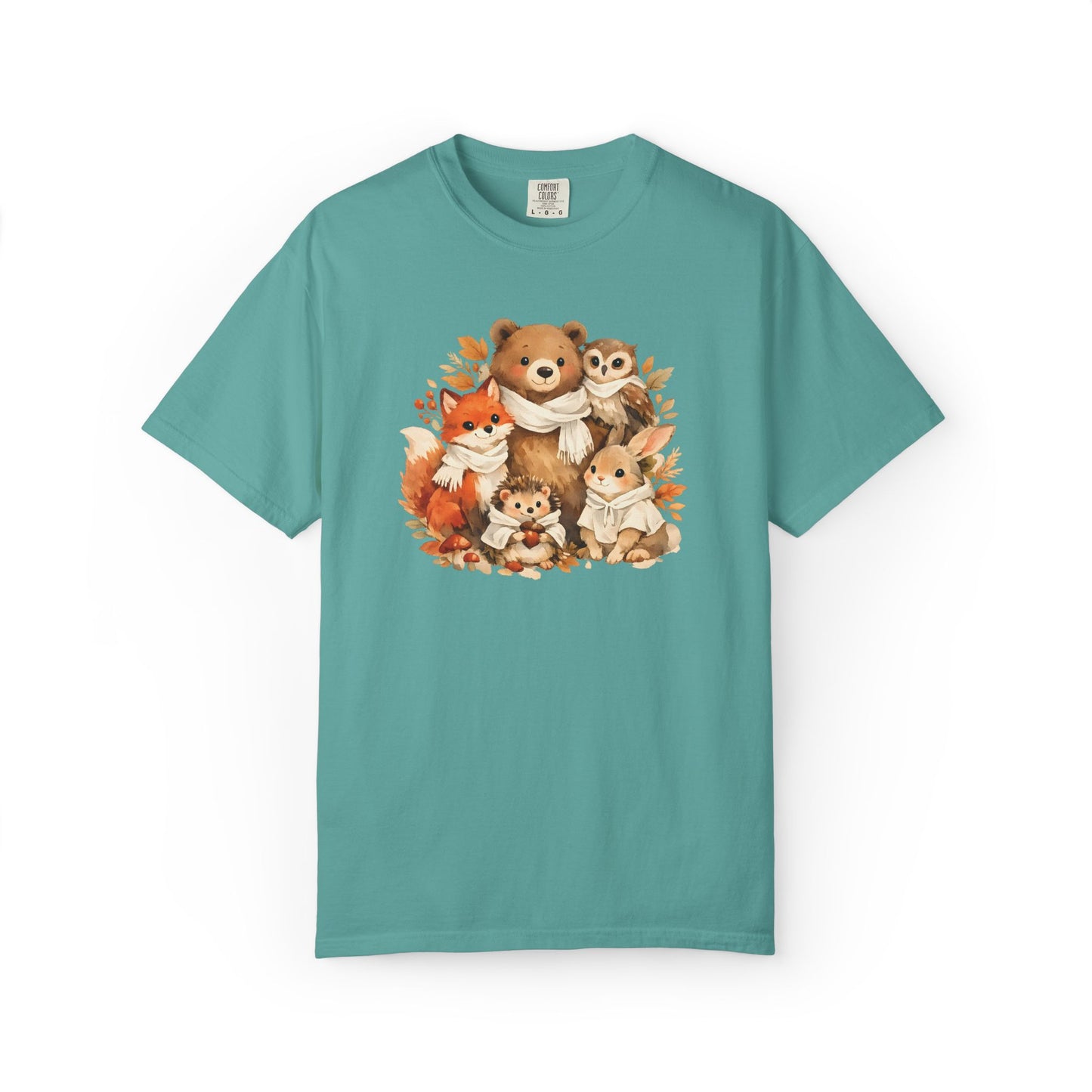 Woodland Friends Watercolor Tee | Forest Animal Gift Shirt | Wildlife Art | Nature Lover