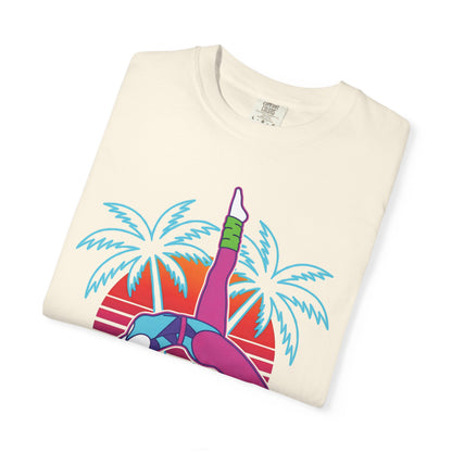 Stay Flexible Retro 80s Backbend Graphic Tee | Vintage Workout Shirt Women
