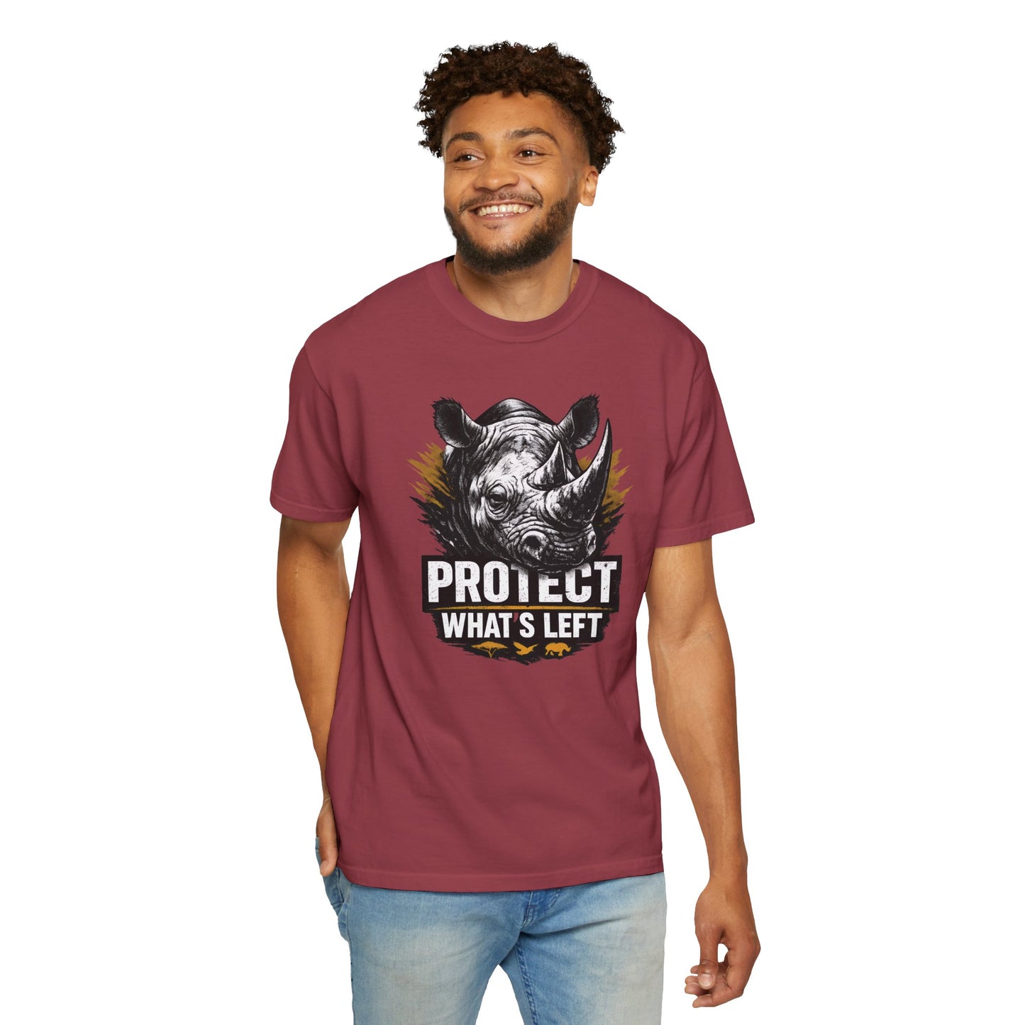 Black Rhino Conservation Tee | Protect What's Left | Endangered Species Shirt | Unisex
