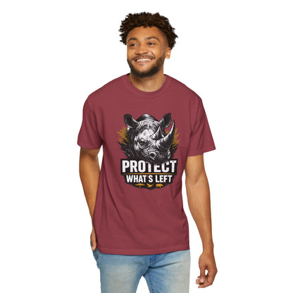 Black Rhino Conservation Tee | Protect What's Left | Endangered Species Shirt | Unisex