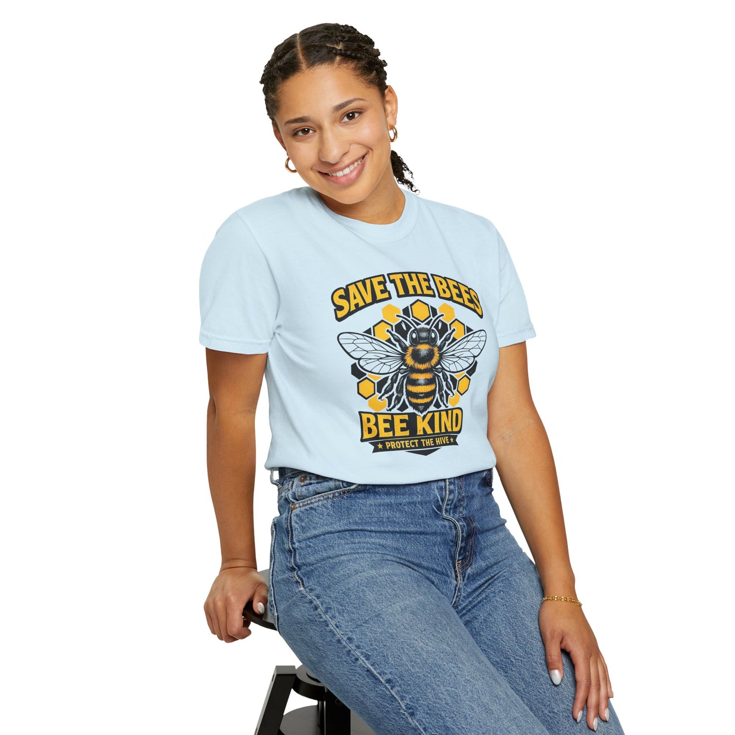 Save the Bees Graphic Tee | Bee Kind Conservation Shirt | Earth Day Gift | Nature Tee