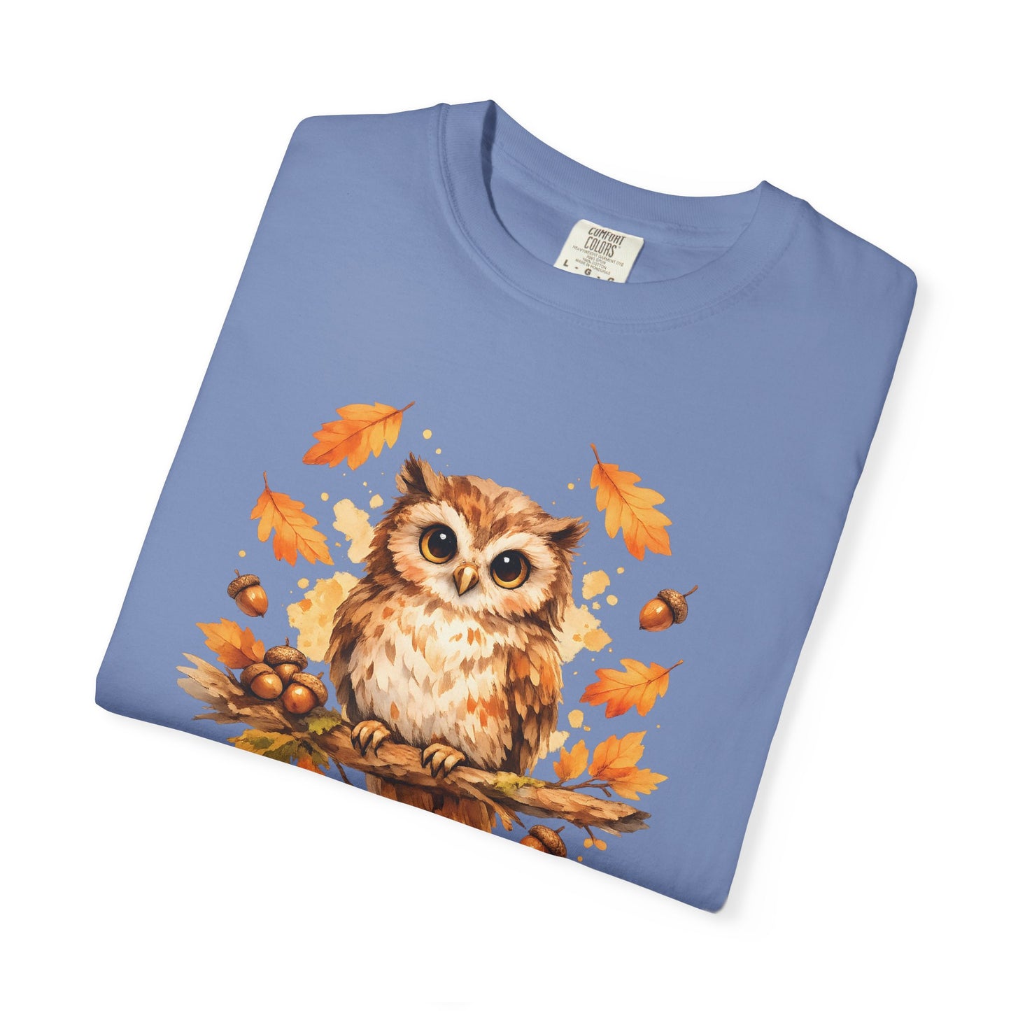 Watercolor Owl Graphic Tee | Autumn Wildlife Art Shirt | Owl Lover Gift
