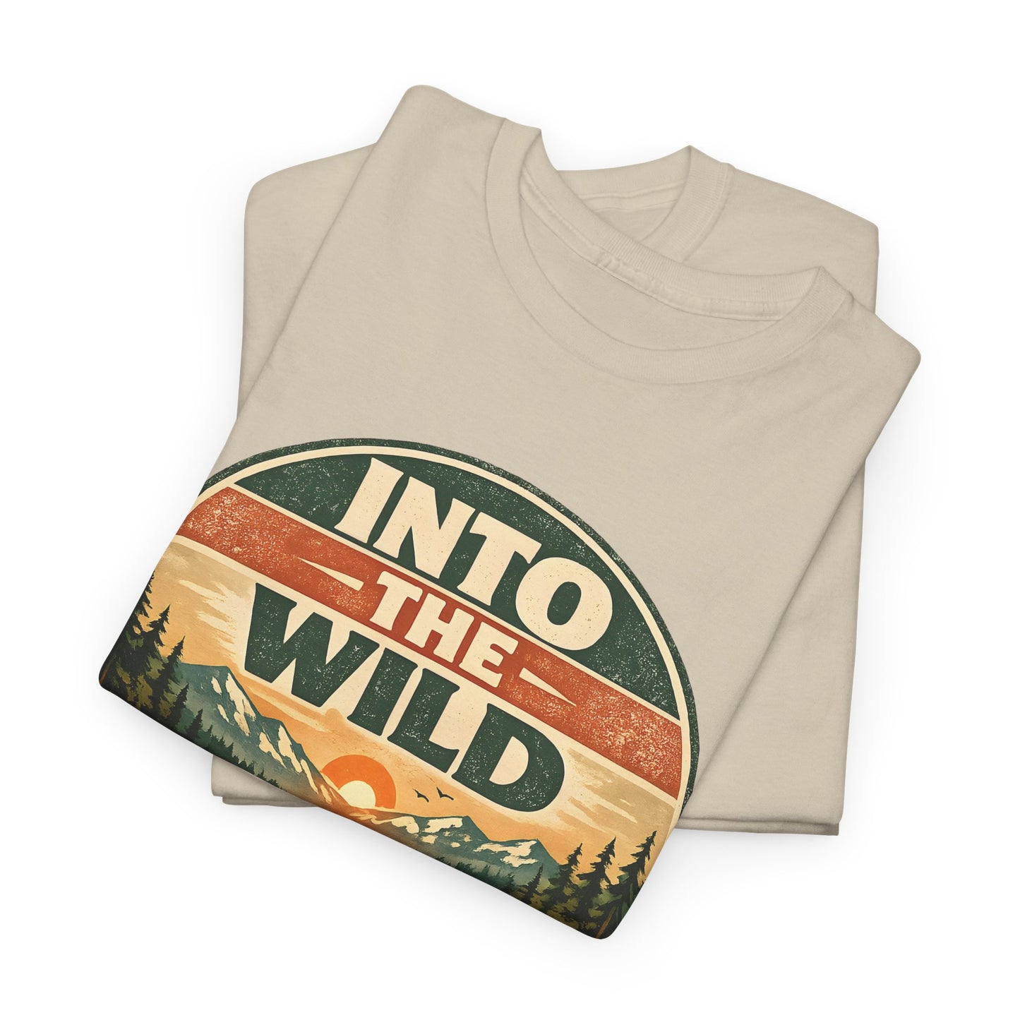 Into the Wild Canoe Badge Tee | Vintage Outdoor Graphic Shirt | Camping Adventure Gift