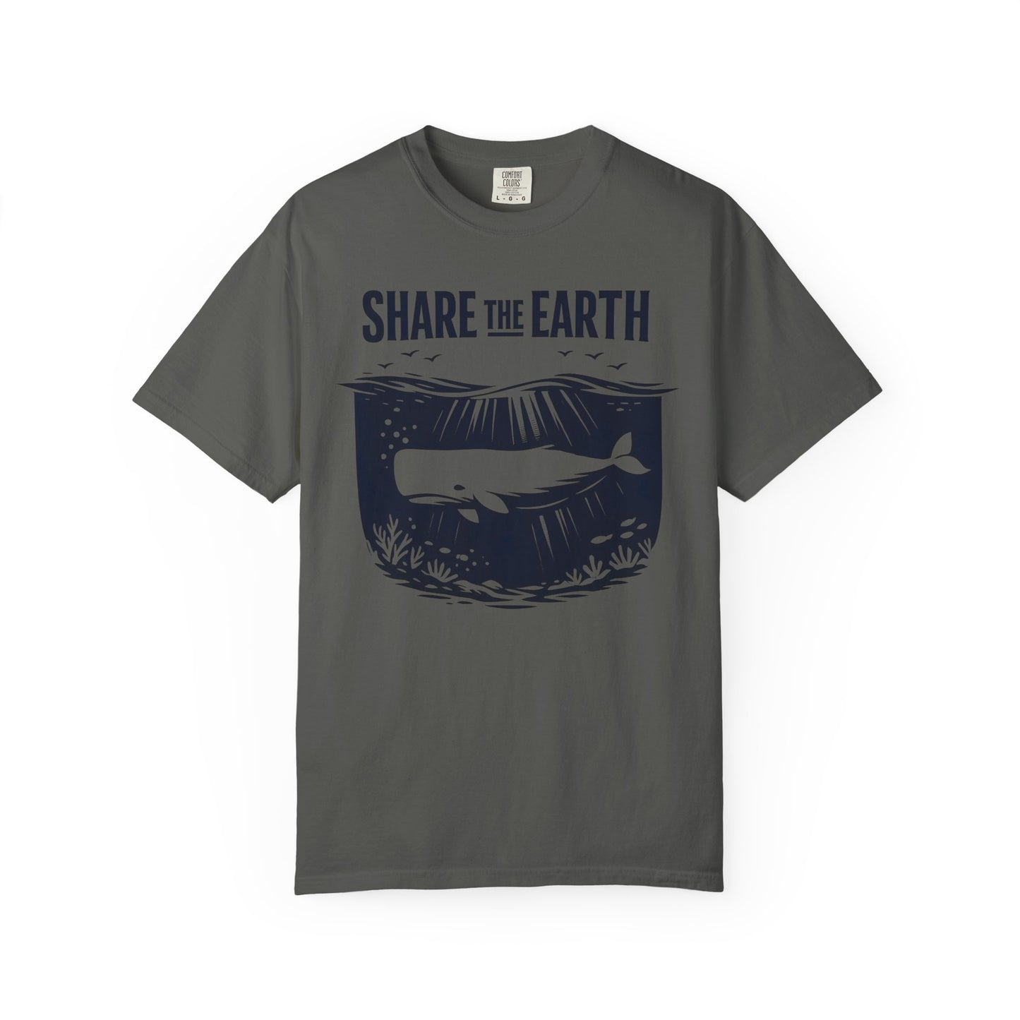 Whale Conservation Tee | Share the Earth Graphic Shirt | Ocean Wildlife Gift | Unisex