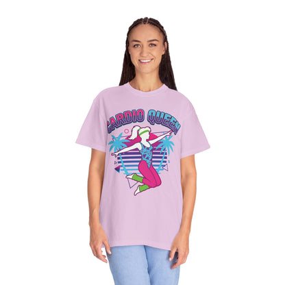 Cardio Queen Retro 80s Aerobics Graphic Tee | Vintage Workout Shirt Women