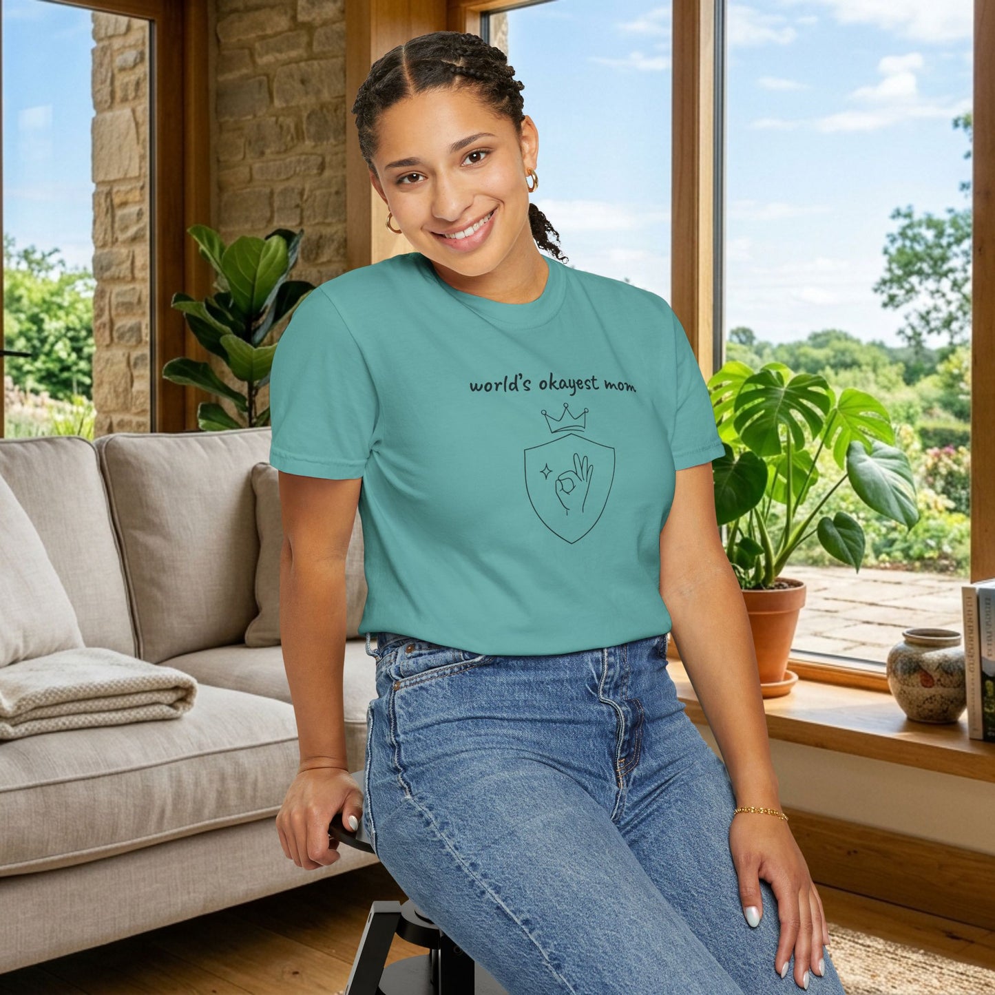 World's Okayest Mom Shirt | Funny Mom Gift | Mother's Day Tee | Mom Humor Shirt