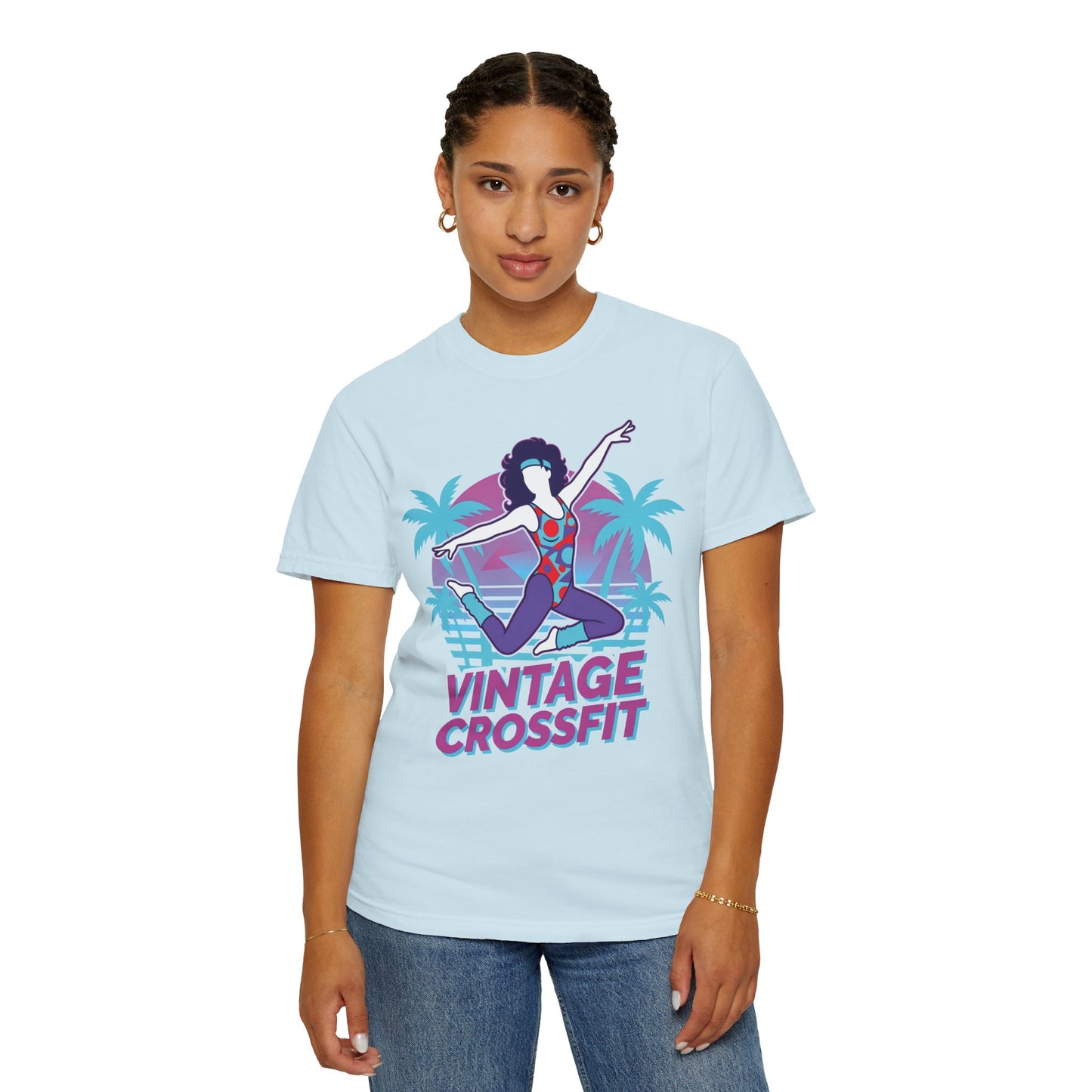 Vintage Crossfit Retro 80s Aerobics Graphic Tee | Gym Shirt Women