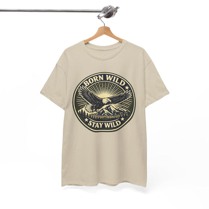 Eagle Ranger Patch Graphic Tee | Mid-Century Outdoor Shirt | Born Wild Stay Wild Unisex